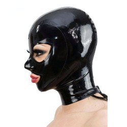 BDSMaster Cagoule en Latex Texie Noir